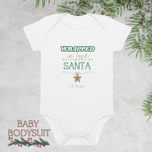 Delivered by Santa • Organic Baby bodysuit