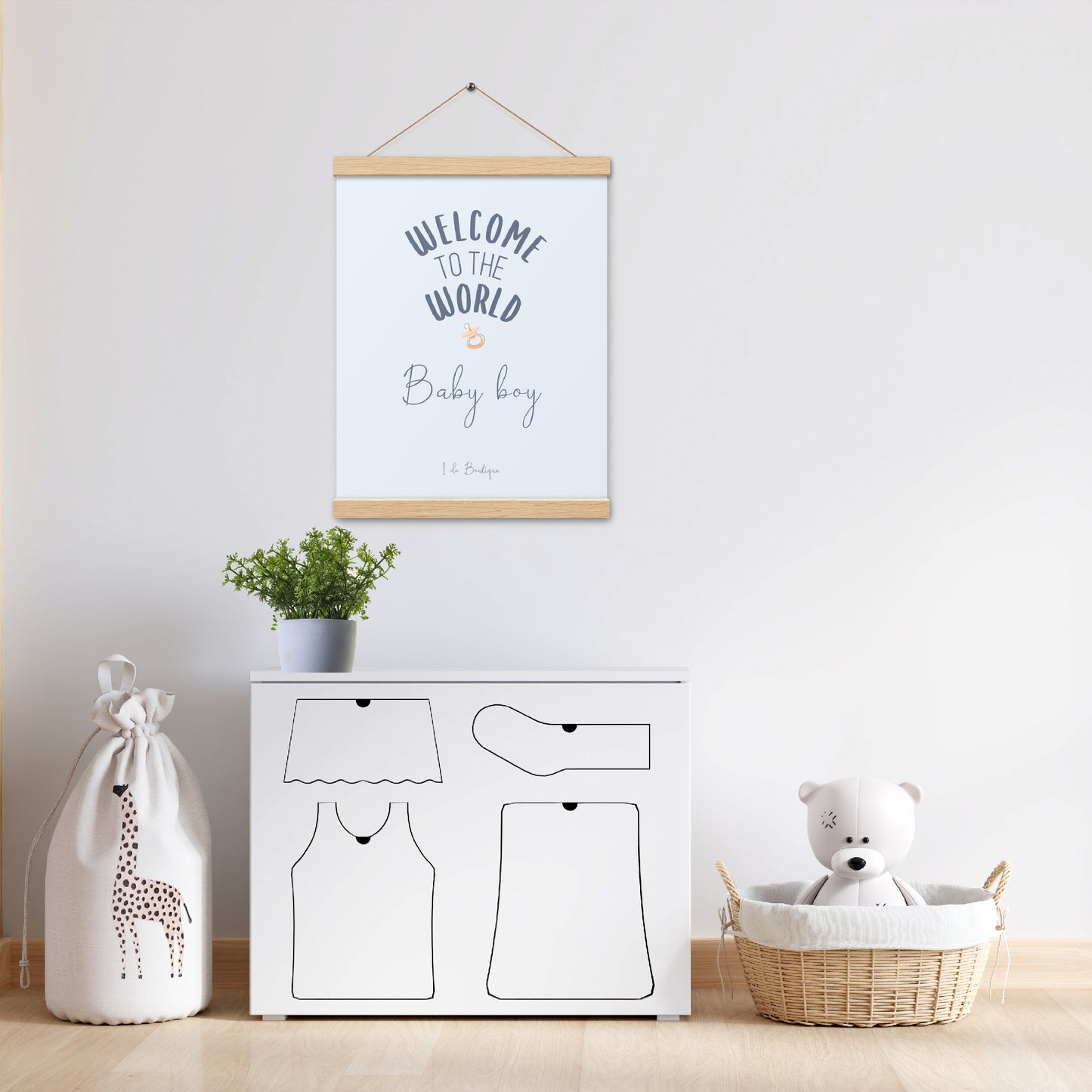 Welcome baby boy • Poster