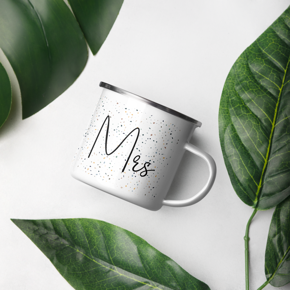 Mrs • Camping Enamel Mug