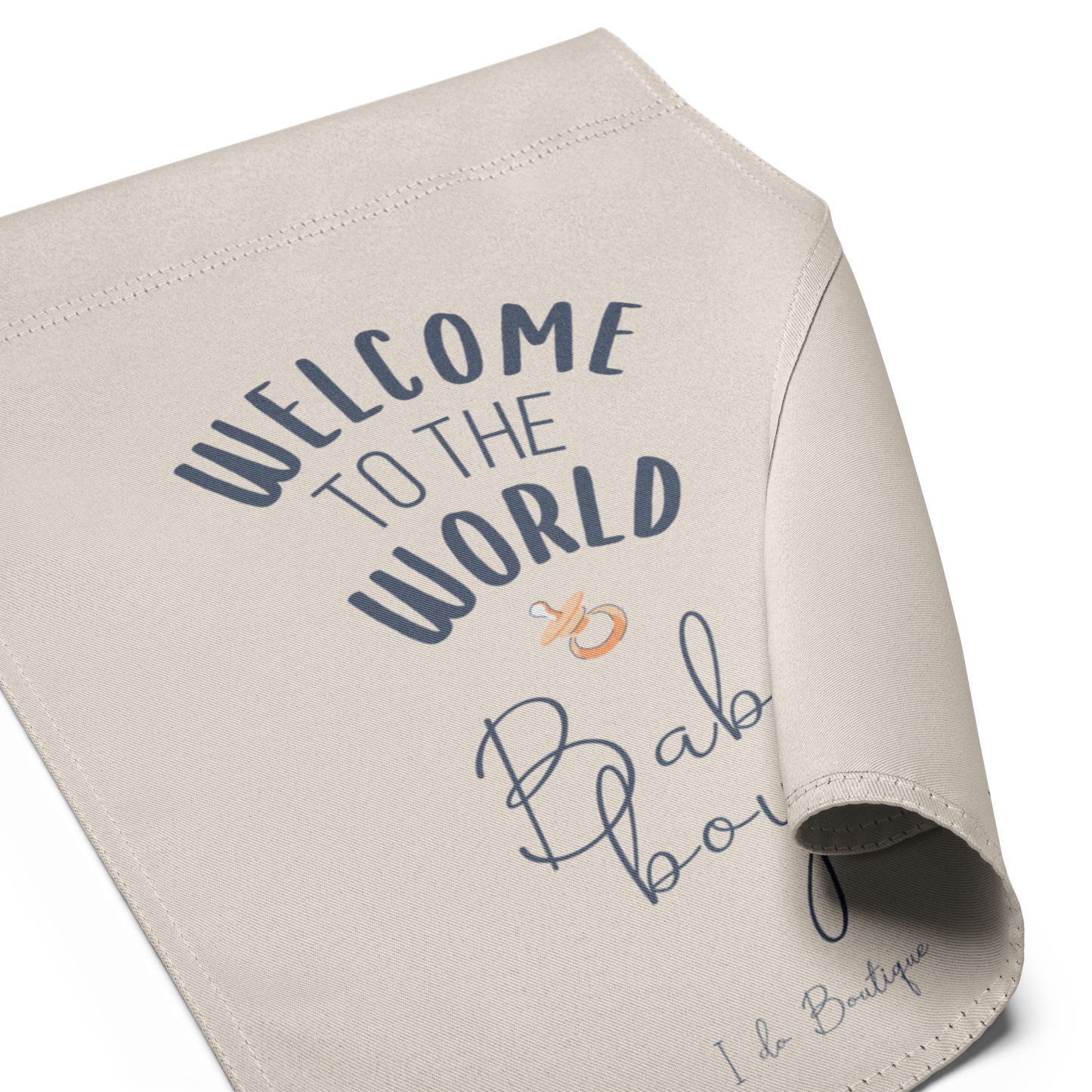 Welcome to the world Baby Boy • Mist Garden Flag