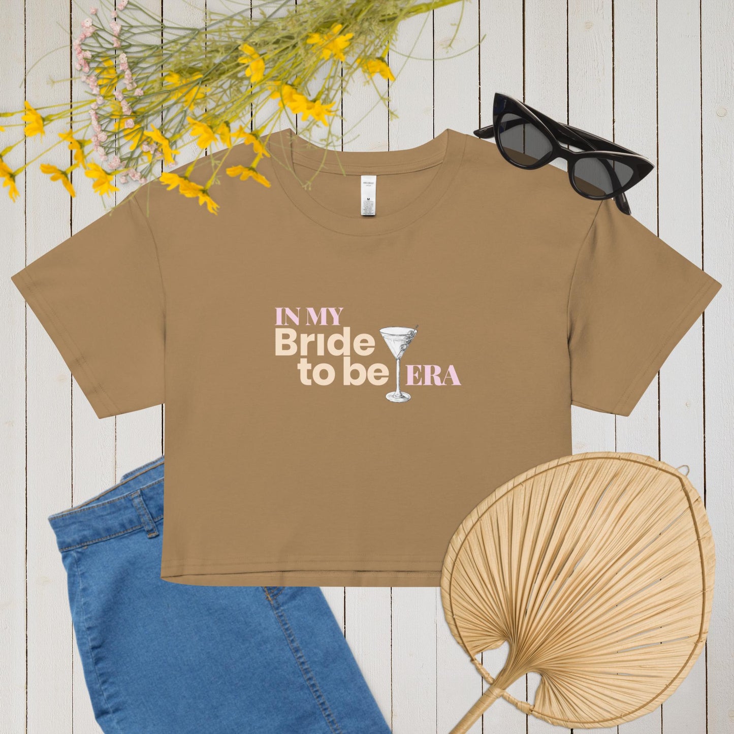 In my Bride to Be era • Crop top